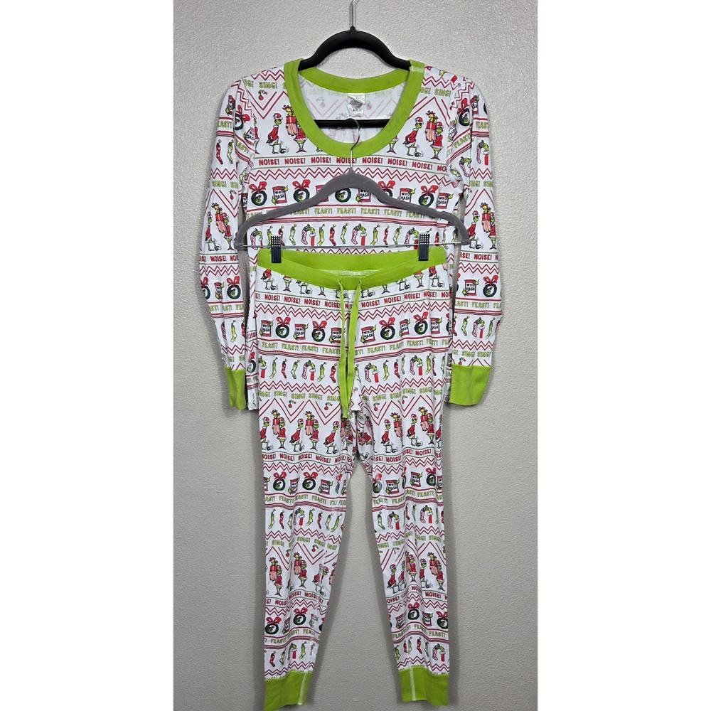Hanna Andersson The Grinch Pajamas Adult Small Christmas Organic Cotton Set